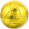 Kisangel Pallone da pallavolo Trophy, dorato, taglia ufficiale 5 | Pallone da pallavolo autografato, ideale per allenamenti, souvenir in metallo per squadre, scuole e palestre.