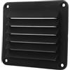 WRITWAA Griglia di Ventilazione Marina per Yacht, 14x12,3 CM Nera | Nylon, Montaggio Rapido con Viti Incluse, Flusso D'aria Migliorato, per Cabina e Parete del Capannone
