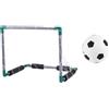 zingking Pool Games 1 porta da calcio galleggiante per piscina con 1 palline da 18, 5 x 14, 4 x 14, 4 porte da calcio per bambini, rete in plastica per l'estate