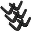 BESTonZON 6 Pezzi Gancio per Bilanciere a V in PP Nero, Supporto Parete | Rack e Barra Fitness, Antiscivolo Cuscinetti in Gomma, Uso su Panca e Squat