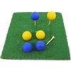 CLISPEED Tappetino da Allenamento Golf Antiscivolo, con Palline e Tee, PP | Uso Interno ed Esterno, Spessore Rinforzato, Formato Portatile, Base Stabile, Riduce L'usura del Terreno