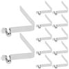 Zerodeko 12 Pezzi Clip a Molla a V, Assemblaggio Rapido, Argento | Acciaio al Manganese, a Forma di V, Alta Compatibilità, per Pagaia Kayak e Tubi, Leggero e Stabile