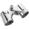 JUMPLAWN Giunto Pieghevole Girevole per Corrimano in Acciaio Inox 1 Pollice | Finitura Lucida a Specchio, Diametro 25mm, per Tubi e Corrimano su Imbarcazioni