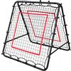KAIDIDA Rete da rimbalzo da calcio double-face, regolabile, 100 x 100 cm | Telaio a sette angoli: tubi in acciaio da 24 a 25 mm con pareti da 1 mm e rete da 4 mm per il passaggio di trapani a scatto e