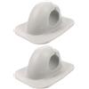 ULTECHNOVO Supporto Professionale per Pagaia da Kayak a Scatto, ABS Bianco | Kayak e Mare, Distanza Fori 27mm, Fissaggio Rapido, Resistente All'usura, Coppia Inclusa