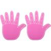 GATHINESS 2 Pezzi Mano Gigante Materiale Eva per Cheerleading in Schiuma Rosa, Facile da Trasportare e Riporre, Accessorio per Eventi Sportivi e Giochi Scolastici