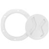 TOYANDONA Sportello Rotondo in ABS Bianco per Kayak e Imbarcazione | Installazione Semplice, Superficie Antiscivolo, Chiusura Stagna, Copertura di Ispezione Rotonda da 4 Pollici