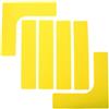 HAPINARY Kit Marcatori Campo Pickleball e Tennis Giallo, Linee Precise | Tpr Antiscivolo, Rivestimento Resistente AI Raggi Uv, Uso Esterno, Facile Posa e Rimozione