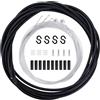 Thryvix Kit Cavi Cambio Bici, Cavo Cambio Bicicletta, Guaina 2 m con 4 Cavi Interni in Acciaio Zincato, Tappi e Accessori per MTB, Bici da Corsa, Pieghevole, Cambio Anteriore Posteriore