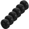 DECHOUS 6 Pezzi Rotella per Attrezzature Fitness, 5,00x5,00x2,40 Cm, Nera | Cyclette e Carrelli Palestra, Riduce Vibrazioni, Installazione Semplice, Uso Casa e Palestra