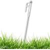 Generic Picchetti da pavimento per telone Gancio portatile resistente all'usura | Accessori per esterni portatili e facili da usare per tende Teloni e reti da giardino