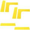 ORFOFE Marcatori Linee Campo Tennis e Pickleball, Set Giallo in TPR | Uso Interno ed Esterno, Rivestimento Resistente AI Raggi Uv, Marcatura Precisa, Riduce Rischi D'inciampo