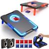 Eterfun Set di tavolette per cornhole a LED, si illuminano al buio con gioco di | bersaglio incandescente applausi per punteggio, maniglia per il trasporto pieghevole, configurazione semplice
