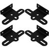 BESTOYARD Lega di Alluminio Supporto Riflettore Posteriore Bici Nero | Fori 6,1mm e 8,8mm, Montaggio Semplice, Uso su Portapacchi e Mountain Bike