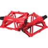 SHINEOFI 2 Pezzi Pedali Bici in Lega di Alluminio Rossi, Piattaforma Grande | Bici, Uso Ciclismo e Fai, Resistenza All'usura, Guida Confortevole