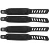 VICASKY 4 Pezzi Cinghie per Pedali Cyclette Regolabili 1,7x12 Pollici Nero | Riduce L'usura tra Fibbie, Pieghevole e Regolabile, per Bici Fissa e Mountain Bike