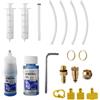 Lotsdonxia Kit spurgo freni idraulici per Magura MT5 MT8 MT2 | Olio minerale da 120 ml, siringa, imbuto, blocchi di spurgo, adattatore in metallo, chiavi a brugola
