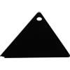 DEEPCRAFF Raschietto Triangolare Nero in Acrilico per Cera Snowboard | Forma, Rimuove Residui di Cera, per Tavola e Sci, Design Elegante