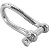 YARNOW Torsione Marino in Acciaio Inox per Barche, Argento | Struttura a Forcella Compatta, Finitura Lucida Passivata, Aggancio Mano, Chiaramente Indicato