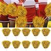 SUNGOOYUE Pompon da Cheerleader con Manico Dritto 11,8 Pollici Effetto | Materiale PET Riutilizzabile, Decorazioni per Giochi Sportivi, Leggero per Bambini Adulti, Forniture per Feste Colorate