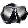 Mares X-Vision Ultra Liquid Skin - Maschera subacquea (nero/argento a specchio)