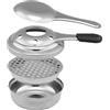 Generic Stufa ad alcol - Barbecue da campeggio Stufa in alcol | Cucina portatile | Picnic BBQ Trekking - Vassoio potenza di fuoco regolabile | Campeggio leggero - escursionismo con borsa a rete
