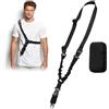 Helweet Imbracatura Tattica, Regolabile Tactical Sling, Regolabile Antiscivolo Cinghia Tracolla, Adatto per Viaggi, Vari Sport All'aria Aperta, Pesca, con 1 Spallina Antiscivolo