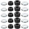 Beatifufu Boccole Antiurto per Pattini e Skateboard, Foro 10mm, PVC | Kit Doppia , per Pattini a Rotelle e Skateboard, Guida Fluida, Comfort Migliorato, Uso Street