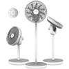 Cecotec Ventilatore a Batteria EnergySilence 2600 Sunflower Portable. 3 in 1, 22 W, Motore BLDC, Diametro 13", Batteria da 2600 mAh, Display LED, Telecomando, Controllo Tattile e Oscillazione