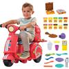 Hasbro Play-Doh Pizza a Domicilio Giocatolo per Arti e Mestieri con Scooter, 10 Vasetti