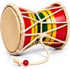 The Great Indian Bazaar Fatto a mano in legno e pelle classica indiana folk dumroo damaru tamburo a percussione decorativo da collezione Showpiece mondo strumenti musicali divertenti per adulti bambini bambini bambini