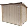 Alce Casetta da giardino in legno Bh16 Eureka Addossata 218x130 cm