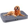 Ferplast Cuccia Ortopedica per Cani Extra Large Materassino per Cani Impermeabile e Antigraffio Cuccia Morbida Polo, 110 x 70 x h 8 CM, GRIGIA
