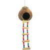 POPETPOP Nido di Uccello in Legno con Altalena da Arrampicata da Allenamento Stand da Gioco per cocorite di conuri Cockatiels Accessori Gabbia per Gabbie