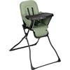 Bebeconfort Mallow, Seggiolone pappa 0 36 mesi, 0-15 kg, Seggiolone pieghevole ultracompatto, Leggero 5.6 kg, Chiusura facile e veloce con una mano, Facile da Pulire, Mineral Green