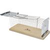 GARDIGO® Trappola per Ratti Vivi | in Legno e Metallo | Lunga 30 cm | Trappola Grande con Gabbia | Trappola per Ratti Senza Esca Velenosa | da Utilizzare in Cantina, Parcheggi o Fienili