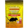 Sandokan, Ciapa Rat Grano Veleno per Topi 140g in Bustine, Esca Rodenticida in Cereali Rossi, Topicida Efficace Topi e Ratti per Interni ed Esterni con Amaricante, Trappola Pronta all'Uso