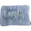 Generico Borsa Acqua Calda Elettrica Ricaricabile con tasca scalda mani riscalda mani piedi (Luck griggio)
