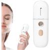 Wcybym Nano Dispositivo Idratante, Spruzzatore A Nano, Piroscafo Del Viso Portatile, Idratazione Ultra-fine E Funzionamento Silenzioso, USB Compatto USB Ricaricabile 3,75x3,75x11 Cm Per La Cura Quotid