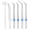 Yaowanguan 6 Pezzi Punte Idropulsore di Ricambio per Waterpik WP-100/WP-250/WP-450/WP-560/WP-660/WP-811/WP-861W/WP-900/WP-940/WP-950(Spazzolino,Tascabili,Classic,Blu Placca Dentale,Ortodontica)