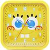 Joy Toy - SpongeBob SquarePants: orologio da parete quadrato in plastica con il volto di SpongeBob - giallo, in confezione regalo, 26 × 4 × 26 cm