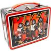 AQUARIUS Kiss Fun Box - Robusta scatola di latta con manico in plastica e copertina frontale in rilievo, licenza ufficiale Kiss Merchandise e regali da collezione per bambini, ragazzi e adulti