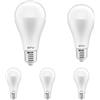 GTV Lampadina LED A65, Attacco E27, Luce Calda 3000K, Alta Luminosità, 20W (Equivalenti a 148W), 2400lm, Risparmio Energetico, Colore Bianco (Confezione da 5)