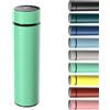 Homealexa 500ml Thermos Bottiglia Termica di Acqua in Acciaio Inox Bottiglietta Tazza Intelligente LED Temperatura Display Touch Smart Borraccia Isolante Sottovuoto