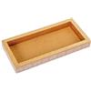 DRW Vassoio rettangolare in metallo, decorazione albero della vita, bianco e oro, 2,5 x 26 x 12 cm