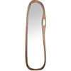 DRW Specchio da Pavimento e Parete a Forma di Legno in Noce, 4 x 41,5 x 153,6 cm