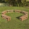 COSY Panche in Legno da Giardino per Bambini, Ideali per Lezioni all'Aperto, Set 6 Pezzi