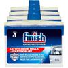 Finish Cura Lavastoviglie Additivo per Pulizia Profonda a Ciclo Vuoto Previene Cattivi Odori Rimuove Sporco e Calcare Migliora le Prestazioni Formula Bifasica - 4 Trattamenti