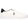 US POLO ASSN. SNEAKERS UOMO - US POLO ASSN. BIANCO-NERO - ALPHA004M/GY1