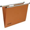 Silver Cartelle sospese orizzontali per cassetti 39 cm Silver fondo V - arancio conf. da 50 pezzi - 150/390 GL -B2 conf. 50 pz - F05300
